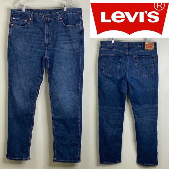 LEVI STRAUSS & CO. 541 MENS BLUE JEANS ZIP CLOSURE 99% COTTON 38W, 34L - Picture 1 of 16
